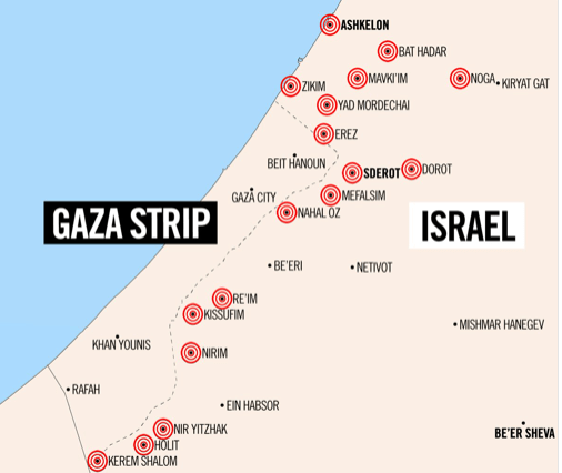 Gaza-mapoftargets-July2018